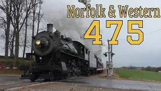 Norfolk & Western 475 - Mastodon on the road to Paradise: Strasburg Railroad - 11/10/2023