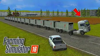 Fs 16 Making Longest Truck Tipper Trali ! Farming Simulator 16 Gameplay | timelapse #fs16