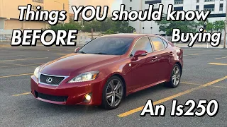 Things YOU should know BEFORE buying a 2nd gen/2is Lexus is250