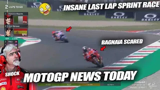 EVERYONE SHOCK INSANE LAST LAP Marquez Make Bagnaia BIG SCARED Sprit Race, Ducati Boss Fall Silent