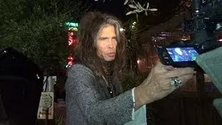 Steven Tyler Grabs Camera When Asked About Spending $6 Million On Cocaine