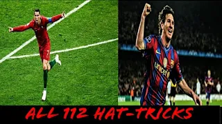 Leo Messi & Cristiano Ronaldo - All hat-tricks in Career - HD