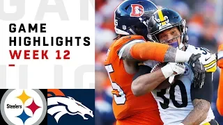 Steelers vs. Broncos Week 12 Highlights | NFL 2018