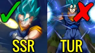 SSR and TUR Vegito Blue Side By Side Super Attack Animation | DBZ Dokkan Battle