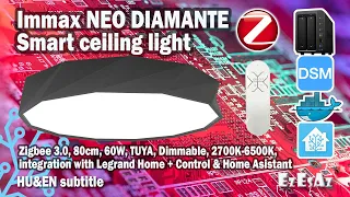 Immax NEO Diamante Zigbee 3.0 ceiling light integration Home Assistant, Legrand Smart Home + Control