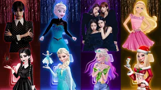 Wednesday Dance | 'Let It Go' Elsa | LISA 'How You Like That' JISOO | Am A Barbie Girl | Songs Games
