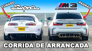 Supra Mk4 de 700cv vs BMW M3: CORRIDA DE ARRANCADA