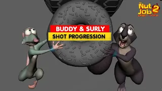 Nut Job 2 | Buddy and Surly Shot Progression | Peter DeSalvo | 3D Animation Internships