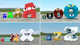 🌈I COLORED ALL LITTLE - BIG ALPHABET LORE CHARACTERS In Garry's Mod