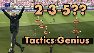 Manchester City's New 2-3-5 System Explained! | Tactical Analysis