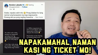 Rendon Labador walang bumibili ng ticket sa opening ng bar nya! Sinisi mga Coco Martin fans!