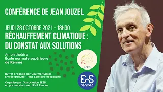 Conférence de Jean Jouzel : "Réchauffement climatique : du constat aux solutions"