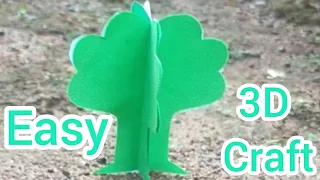 Easy 3D Tree Craft With Colour Paper