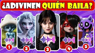 ¿Puedes Adivinar Quién BAILA🎉✨Quién BAILA Mejor⚡👀Merlina, Elsa, Ladybug, Catnap, Smurf Cat | NT Quiz