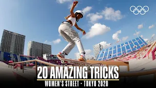 20 AMAZING Tricks from Tokyo 2020 | Women's Street