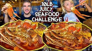 10LB JUICY SEAFOOD BOIL CHALLENGE in Clarksville, TN!!!#RainaisCrazy Seafood MUKBANG Eating Show