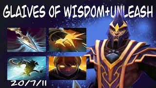 GLAIVES OF WISDOM+UNLEASH | dota 2 ability draft