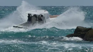 YACHTS &  SMALL  BOATS STRUGGLING AT HAULOVER INLET#hauloverinlet #miami