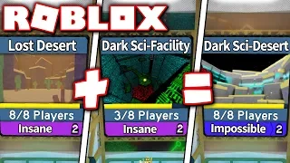 DARK SCI FACILITY + LOST DESERT = NEW INSANE MAP in FLOOD ESCAPE 2?! (Roblox)