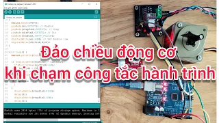 Điều khiển đảo chiều động cơ bước bằng công tắc hành trình