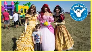 Dads Work Family Fun Day for kids Train Ride IRL Bouncers Princesses Spiderman Batman Canadoodle