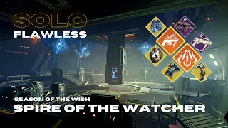 Solo Flawless Dungeon "Spire of the Watcher" - Solar Hunter - Season of the Wish - Destiny 2