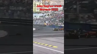 Jake hughes formula 2 Monaco crash 2022 #skysports #crash #f1