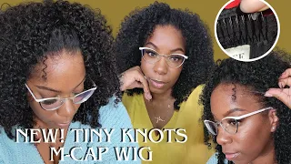 NEW "M CAP" Pre-cut LOW COST Wig! Tiny Knots C Shape Ear Tab Wig Install w/Removable Combs ISEEHair
