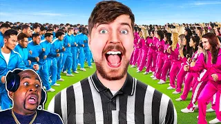 100 Girls Vs 100 Boys For $500,000 Reaction