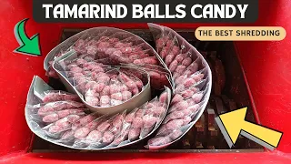 Tamarind balls candy vs Fast shredder machine | New The Best ASMR