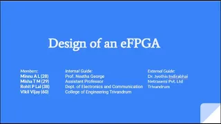Design of an eFPGA