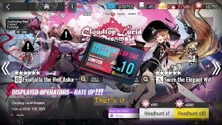 Arknights | The unluckiest lucky gacha from Banner Cloudtop Lucid Dreams