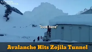 Avalanche Hits Zojila Tunnel