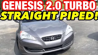 2010 Hyundai Genesis 2.0L TURBO DUAL EXHAUST w/ STRAIGHT PIPES!