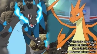 Mega Charizard X vs Mega Charizard Y -Anime- HD AMV