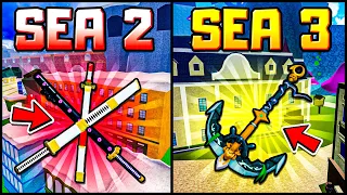 Top 5 Best SWORDS In EVERY Sea In Blox Fruits!