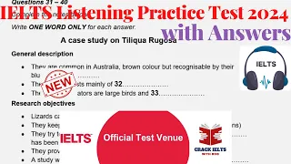 IELTS Listening Practice Test 2024 with Answers | 22.01.2024