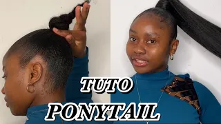 TUTO PONYTAIL SLEEK AVEC DU XPRESSION#tutorial #ponytail