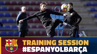 Last training session before the league game against Espanyol