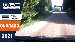 Shakedown ON-BOARD Rovanperä - WRC Rally Estonia 2021