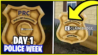 *NEW* ERLC BADGE HUNT! Police week day 1! (Emergency Response Liberty County)