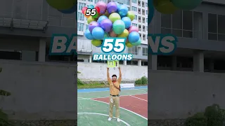 How Many Balloons Does It Take To Fly Disney Up's House IRL  #challenge #funny #spotlight #ytshorts