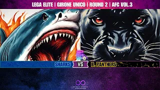 SHARKS VS BLACK PANTHERS | INFINITY AFC VOL. 3 | LEGA ELITE