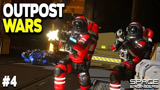 STATION BATTLE! - Space Engineers: OUTPOST WARS - Ep #4