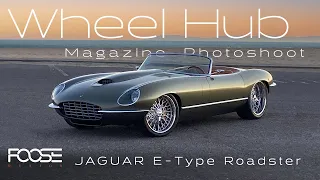 Foose Design | '74 Jaguar E-Type Roadster | Behind the Scenes Wheel Hub Magazine Photoshoot