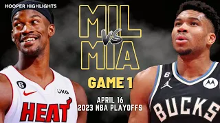 Milwaukee Bucks vs Miami Heat Full Game 1 Highlights | Apr 16 | 2023 NBA Playoffs