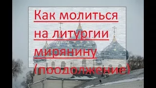 Что происходит на литургии (еп. Серафим Звездинский), продолжение