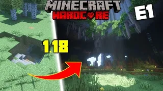 I Transformed a CAVE Into The OVERWORLD In Minecraft 1.18 Hardcore Mode (E1)