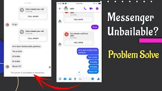how to fix this person is unavailable on messenger but not blocked problem solve | messenger unblock