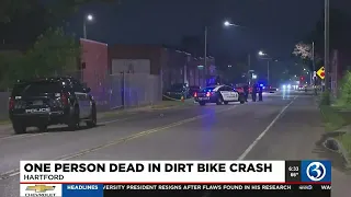One person dead in dirt bike crash